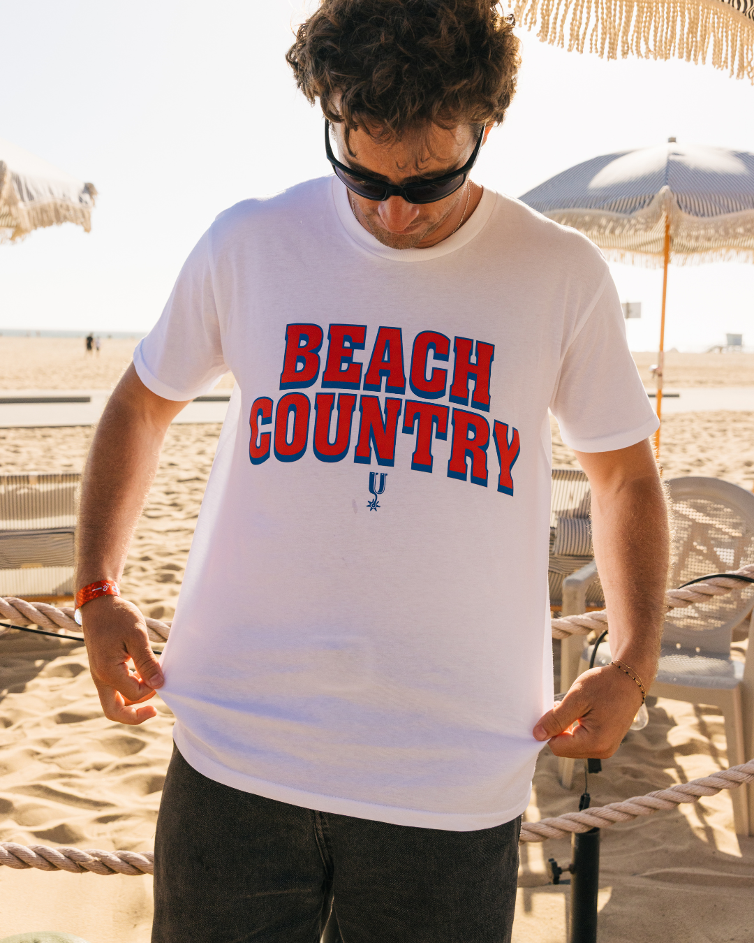 Beach Country Tee - White